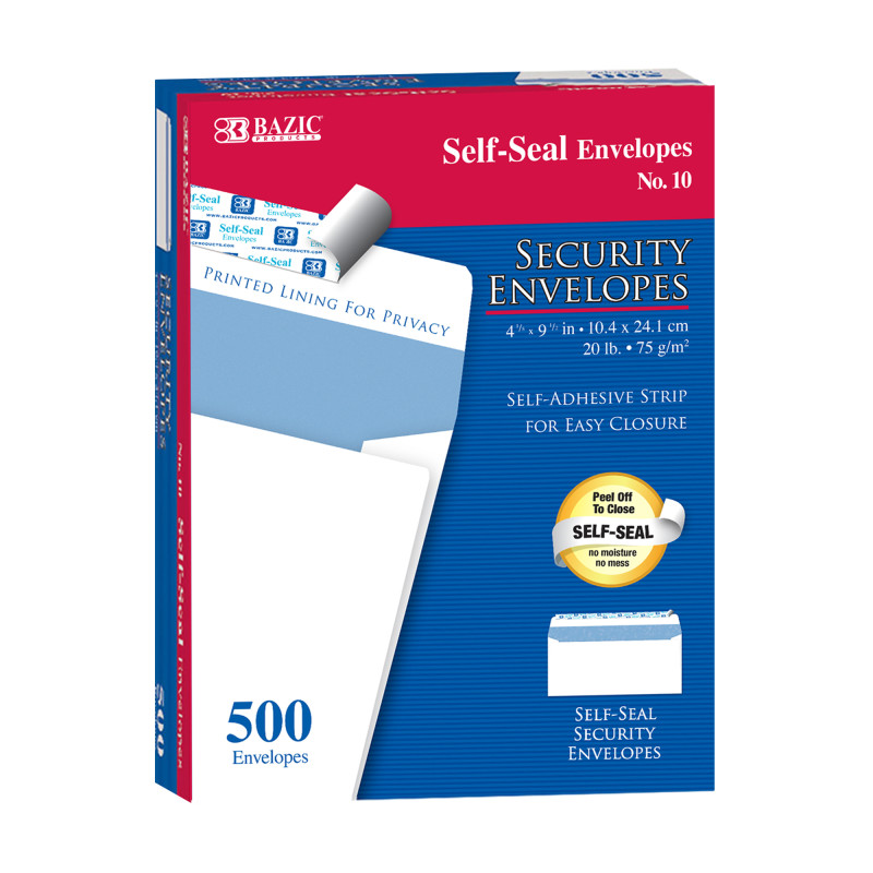 %2310+Self-Seal+Security+Envelopes%2C+Box+of+500