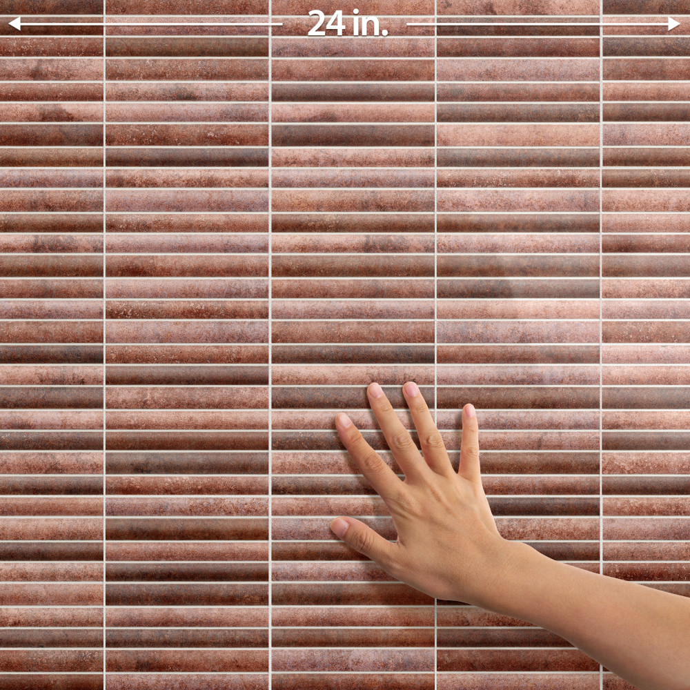 Rubik Garnet 5-7/8 in. x 11-3/4 in. Ceramic Wall Tile