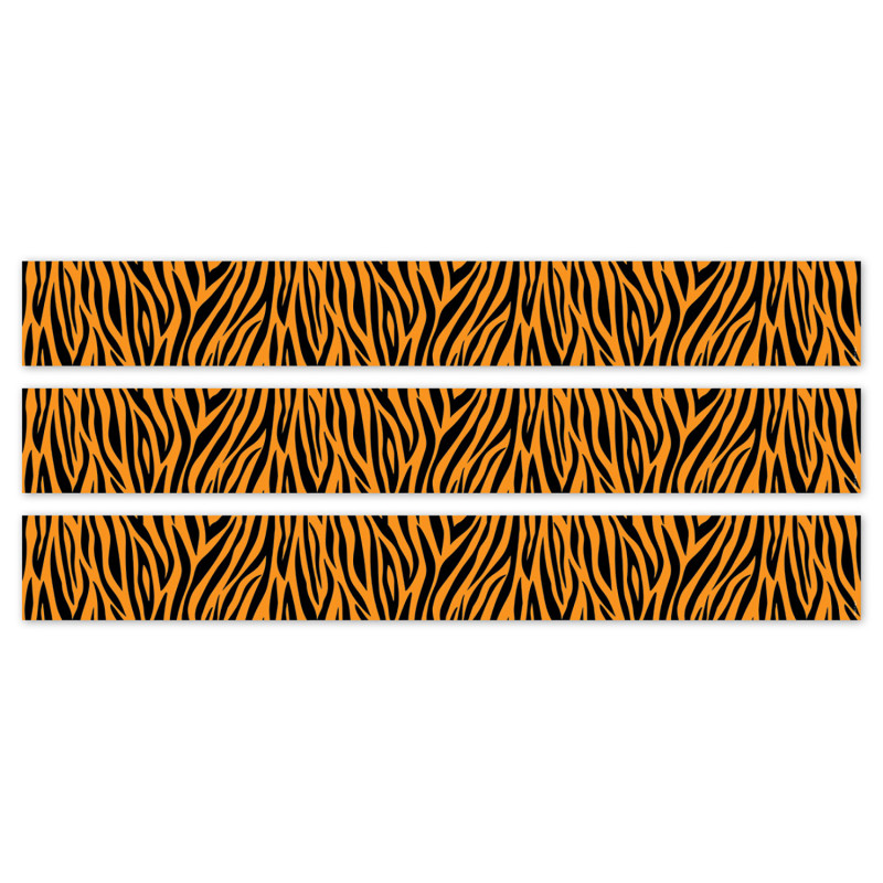Jungle Friends Tiger Stripes EZ Border, 48 Feet Per Pack, 3 Packs