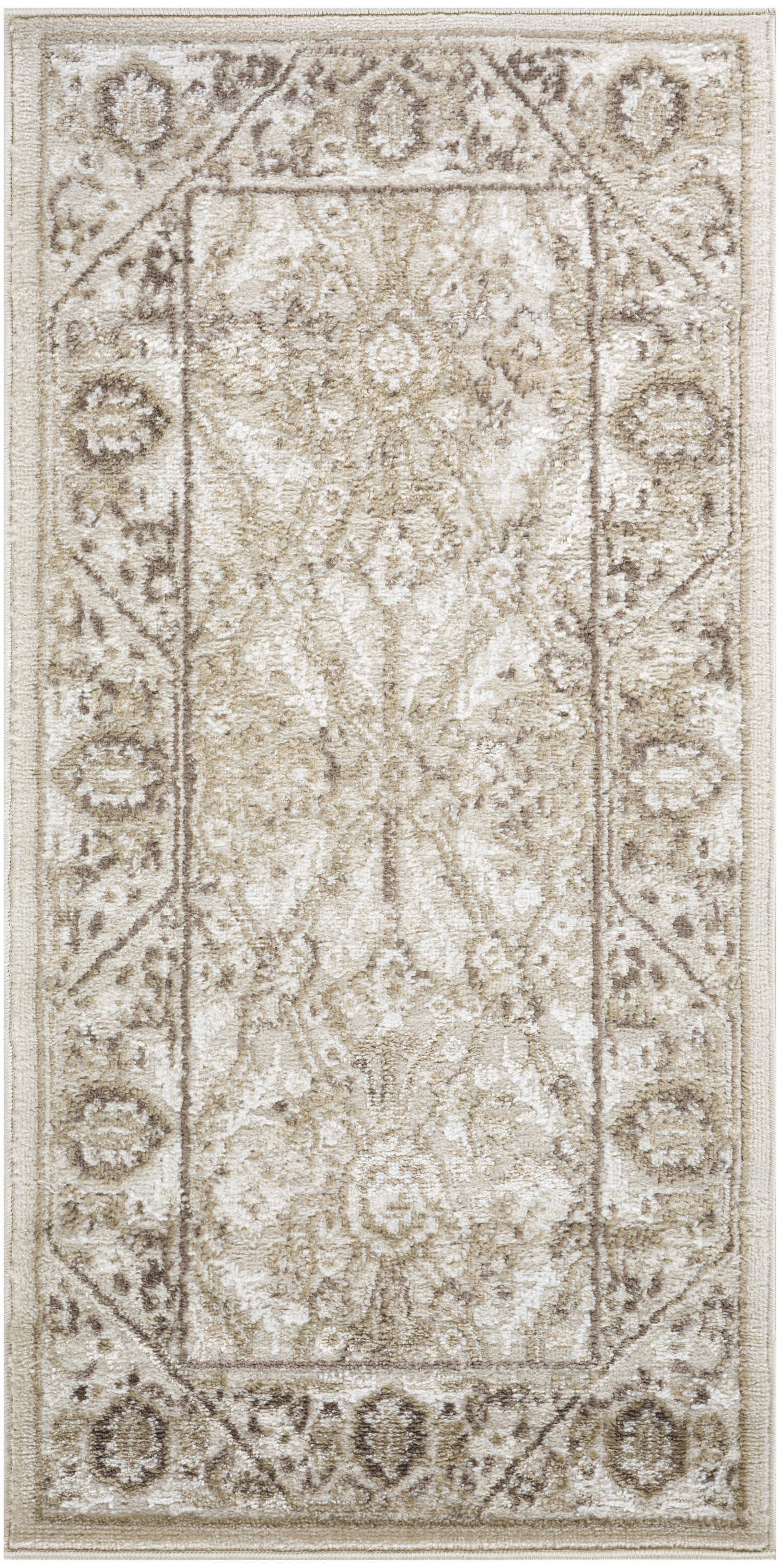 Nourison Dekor 2' x 4' Ivory Brown Vintage Indoor Rug