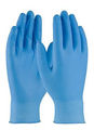 Glove Blue Nitrile Disposable Nitrile Glove Large Rolled Beaded Cuff