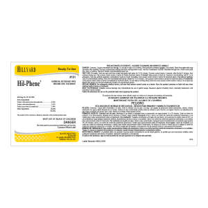 Label RTU 191 Hil-Phene Disinfectant