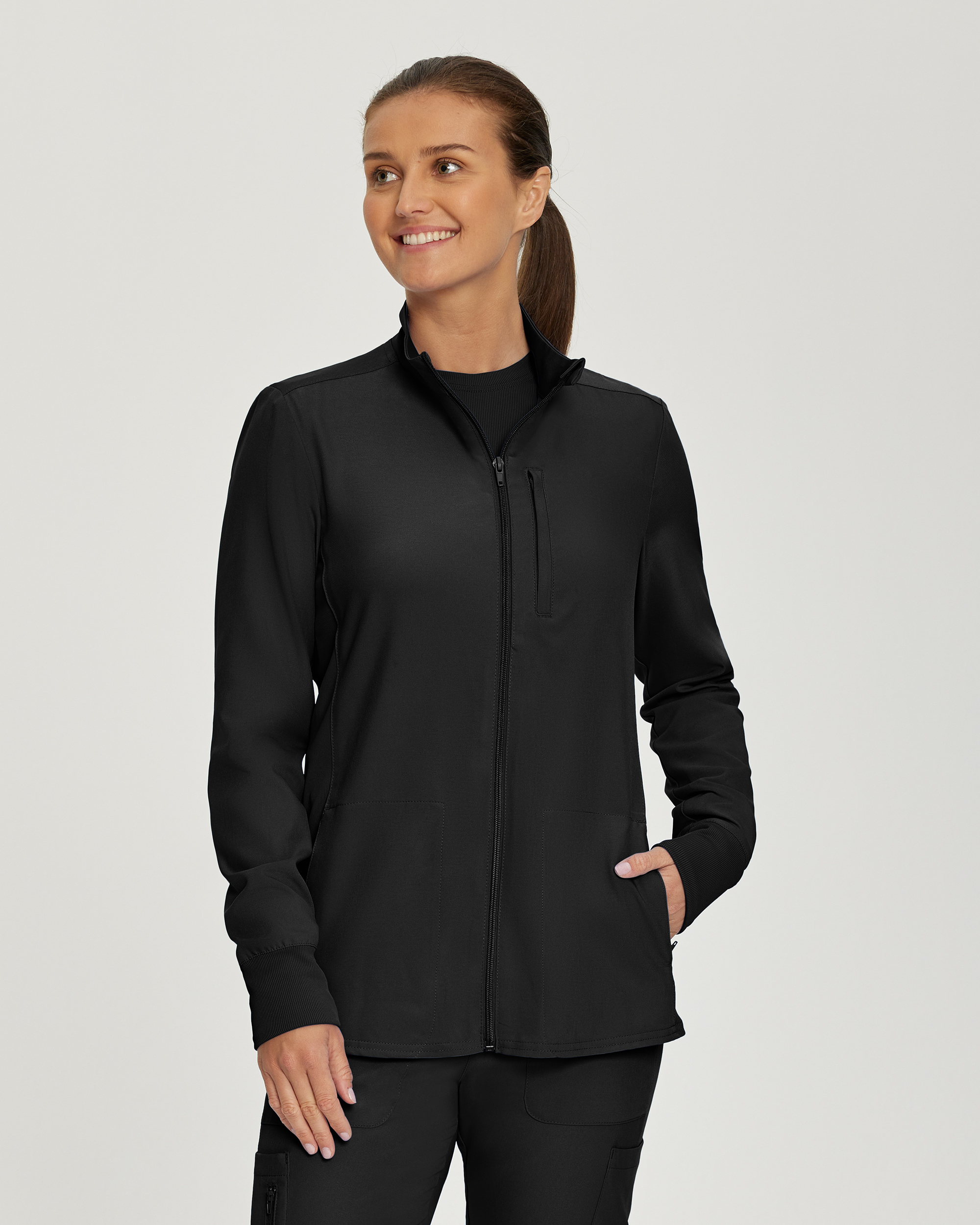 Landau Forward Women&#8216;s 3-Pocket Scrub Jacket-Landau