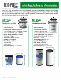 Neo-Pure NP-1SG Seagull RS-1SG Compatible Replacement Cartridge Manual