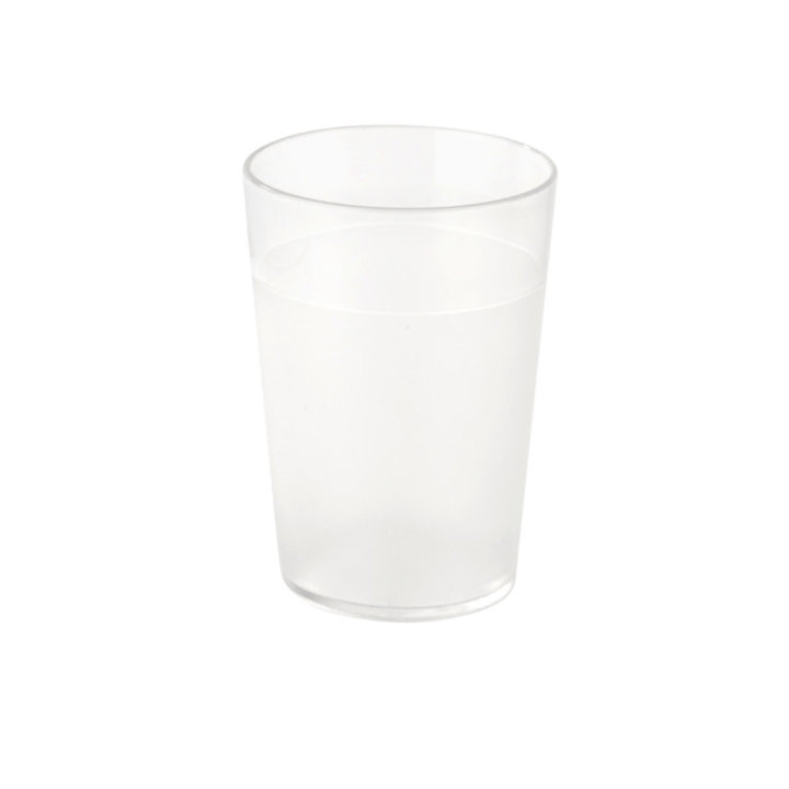 Polycarbonate clear glass 0.25 liter