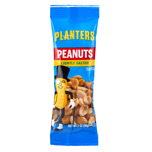 PLANTERS(r) Lightly Salted Cocktail Peanuts 144/2oz . C1CB - Front Center Inner Pack (Hi Res)