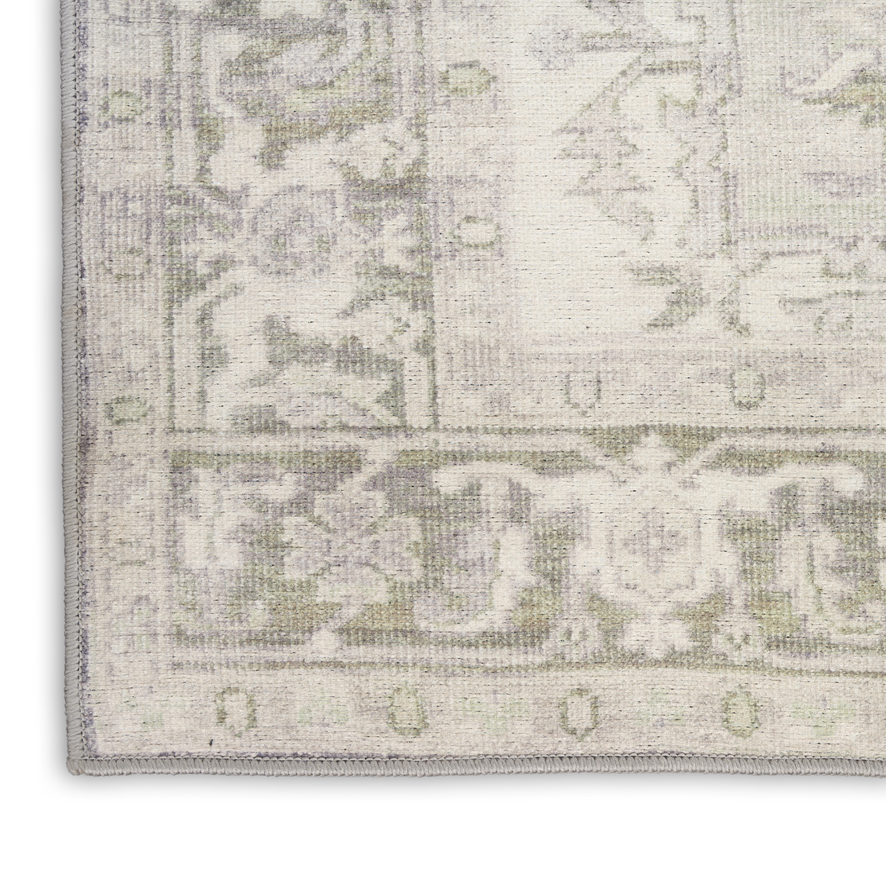 Nourison Vintage Washables 9'10" x 13'2" Green Vintage Indoor Rug