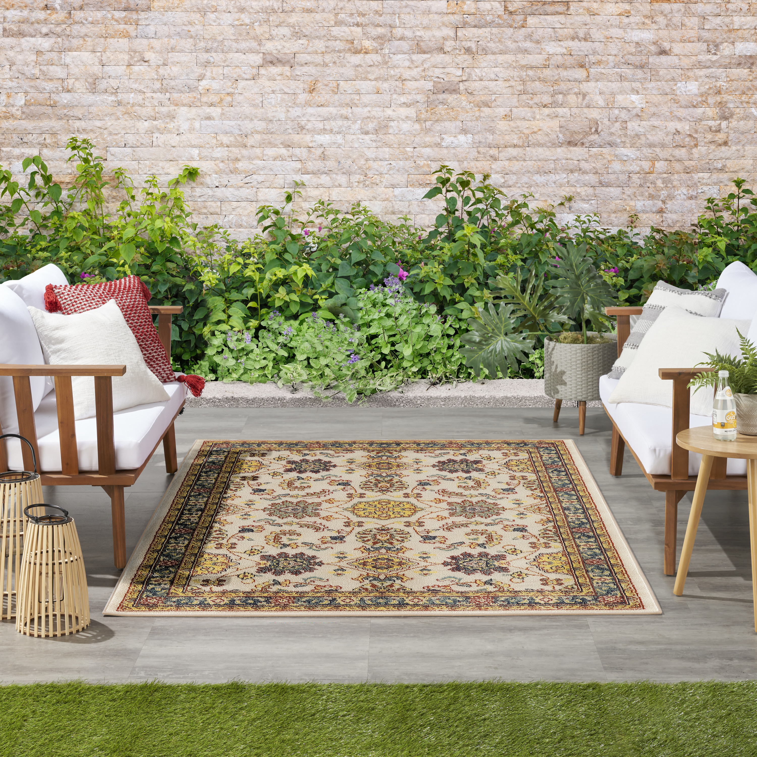 Nourison Nourison Essentials 4' x 6' Ivory Gold Vintage Rug
