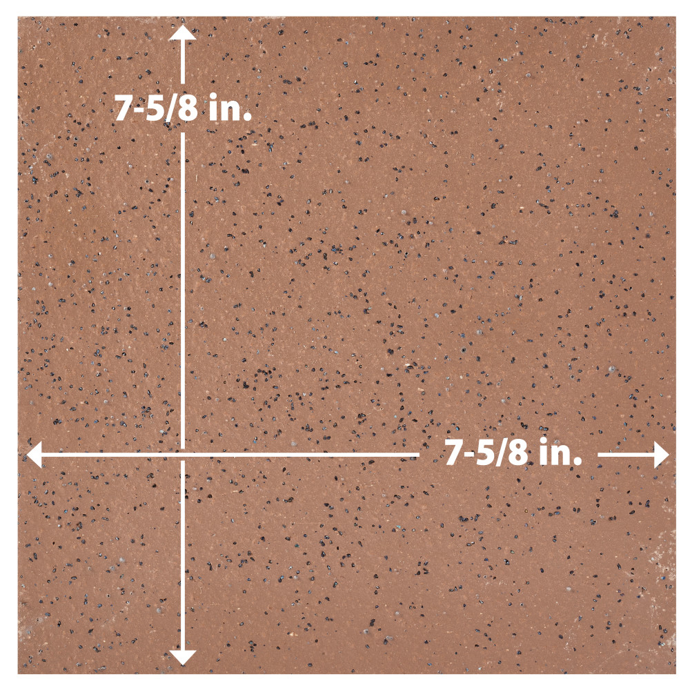 Lincoln Quarry Abrasive Mayflower Red 7-5/8 in. x 7-5/8 in. Ceramic Floor and Wall Tile