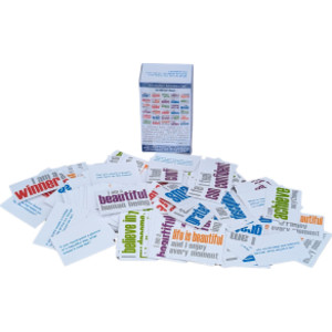 300-Card Affirmation Adventure Game Set with 10 Activities and Storage Box