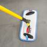 Rubbermaid Commercial, HYGEN™, Microfiber Hook & Loop Mop, 11"W, Blue