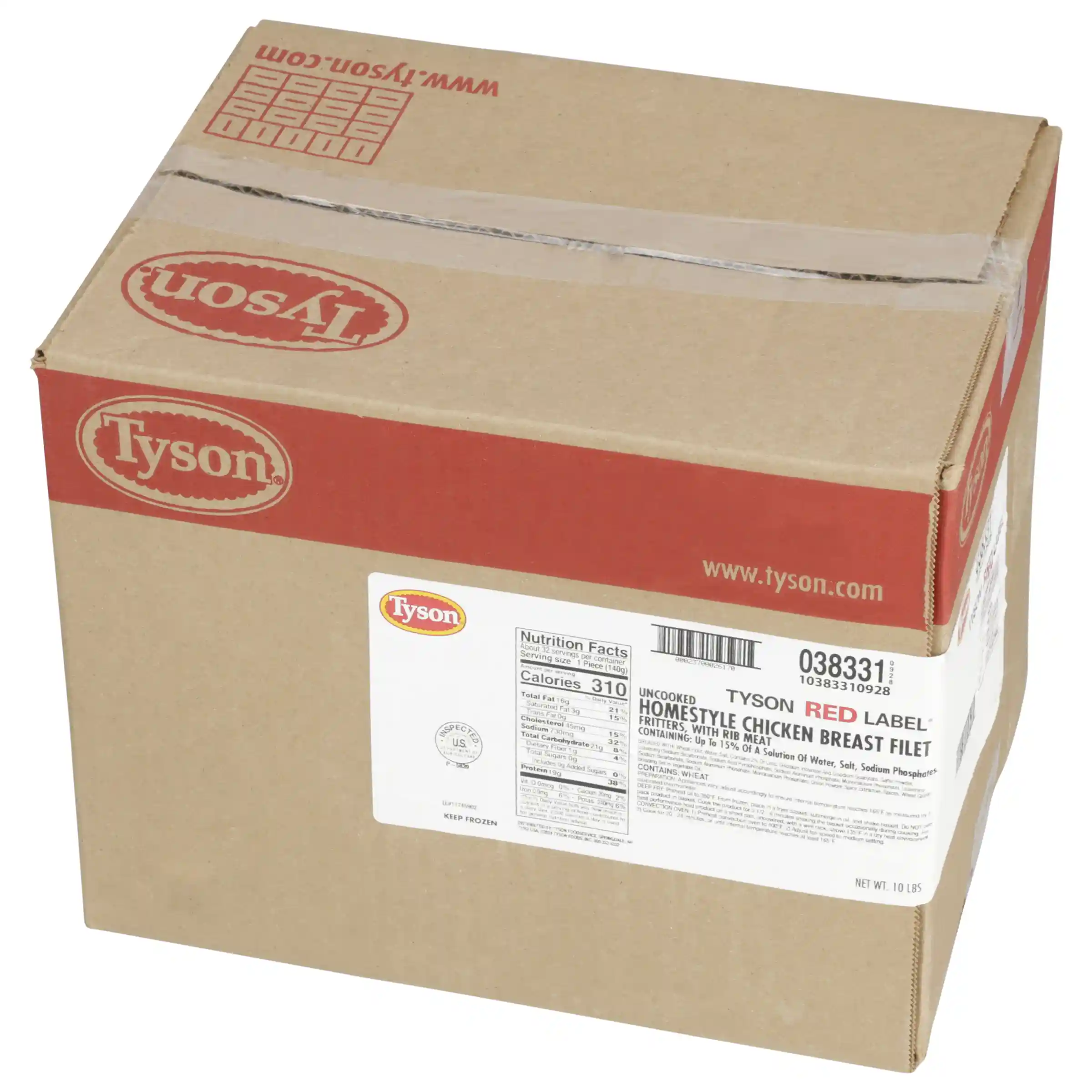 Tyson Red Label® Uncooked Homestyle Chicken Breast Filet Fritters, 5 oz._image_5