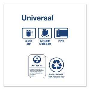 Tork, Universal, 2 ply, 3.5in Bath Tissue