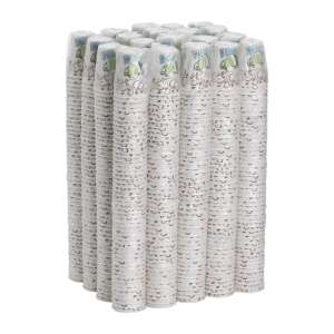 Dixie®, PerfecTouch Insulated Paper Hot Cups, 8 oz, Individually Wrapped, Multicolor