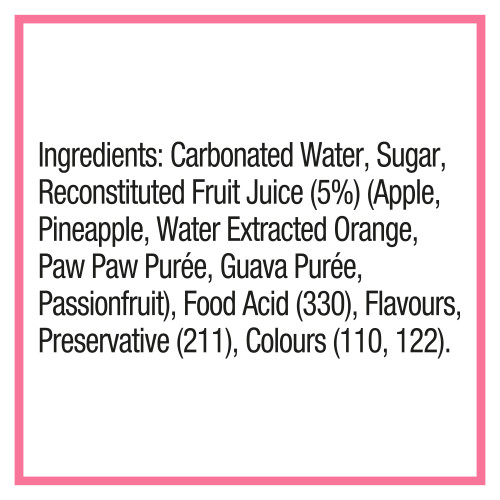  Golden Circle® Tropical Punch Soft Drink 375mL 