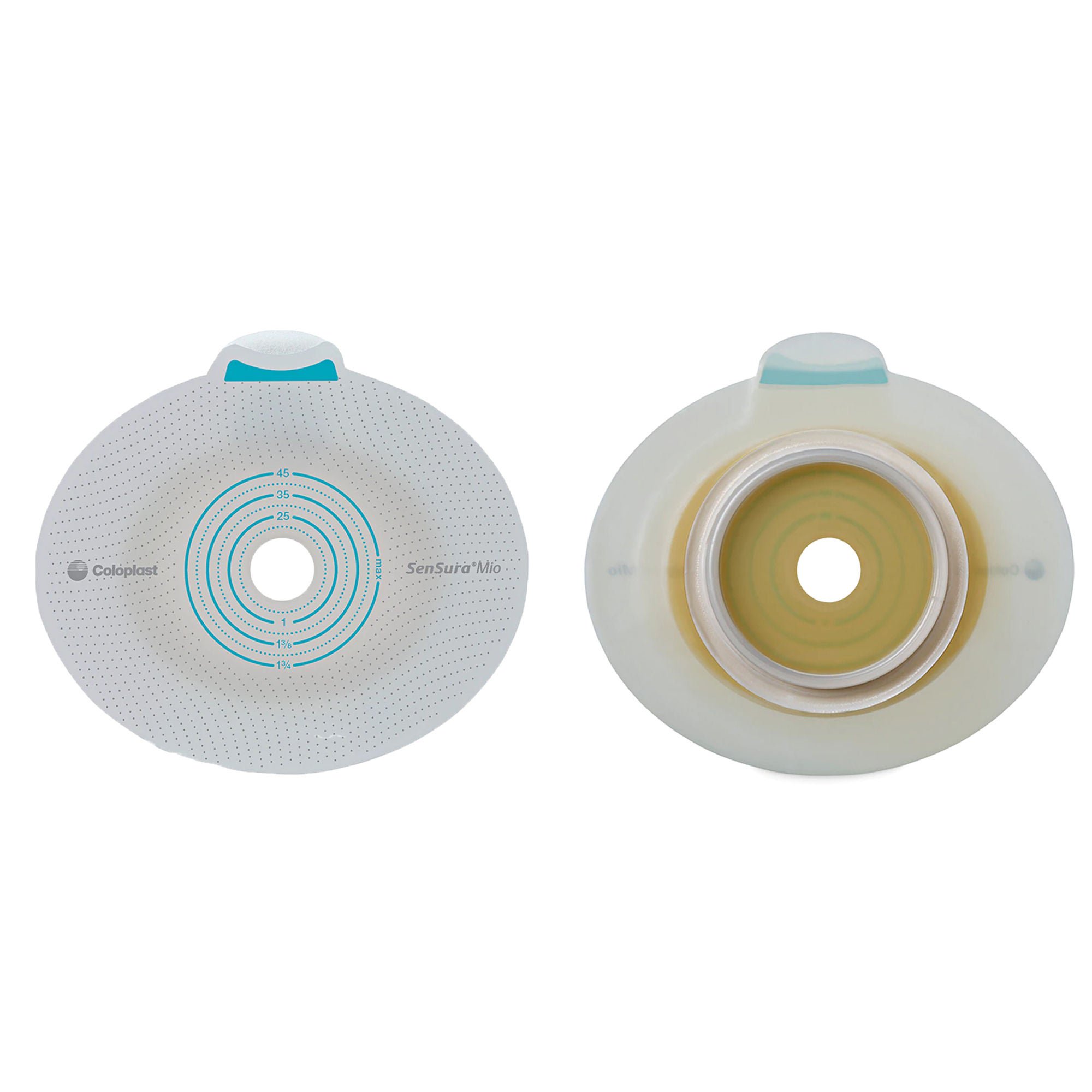 SenSura® Mio Click Ostomy Barrier, 10 – 65 mm Stoma Opening, Yellow Match