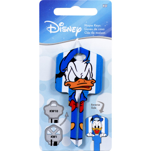 Disney Mickey Mouse & Friends Angry Donald Duck Key Blank Disney