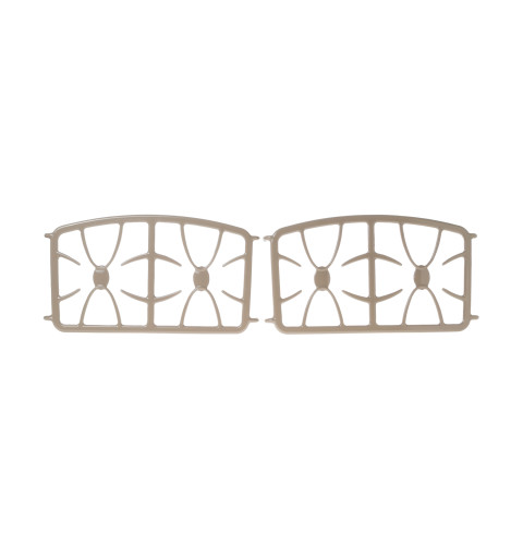 Gas range double burner grate - bisque color
