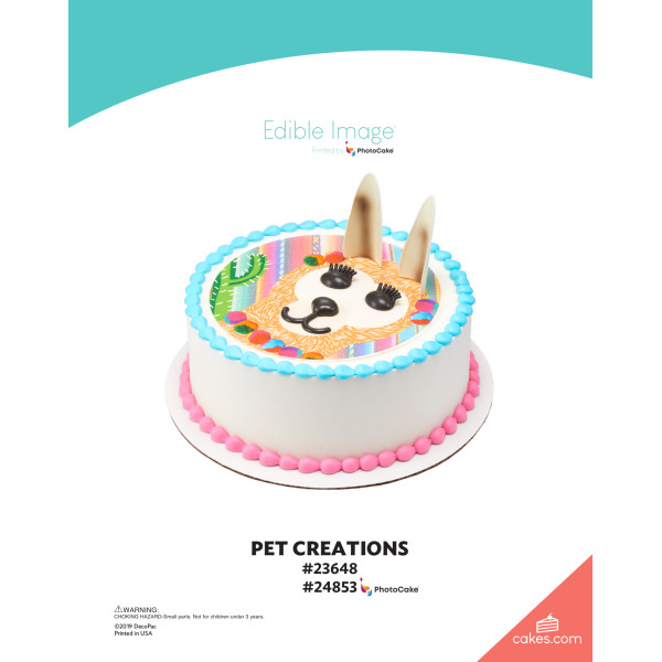 Pet Creations The Magic of Cakes® PhotoCake® Enhanced Round Background Page