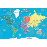 Replogle Globes Young Explorer World Map, 42" x 30" RE-72162