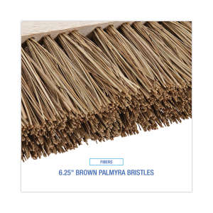 Boardwalk, 16in, Street Broom Head, Palmyra Bristles, Brown