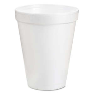 Dart, Foam Drink Cups, 6 oz, White