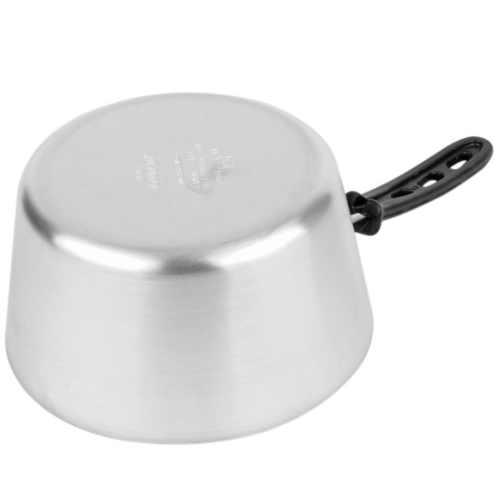 3 ¾-quart Wear-Ever® tapered aluminum saucepan in Steel Coat x3™ nonstick coating with silicone TriVent™ handle