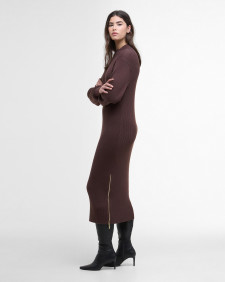 Kaia Knitted Mini Dress Chocolate