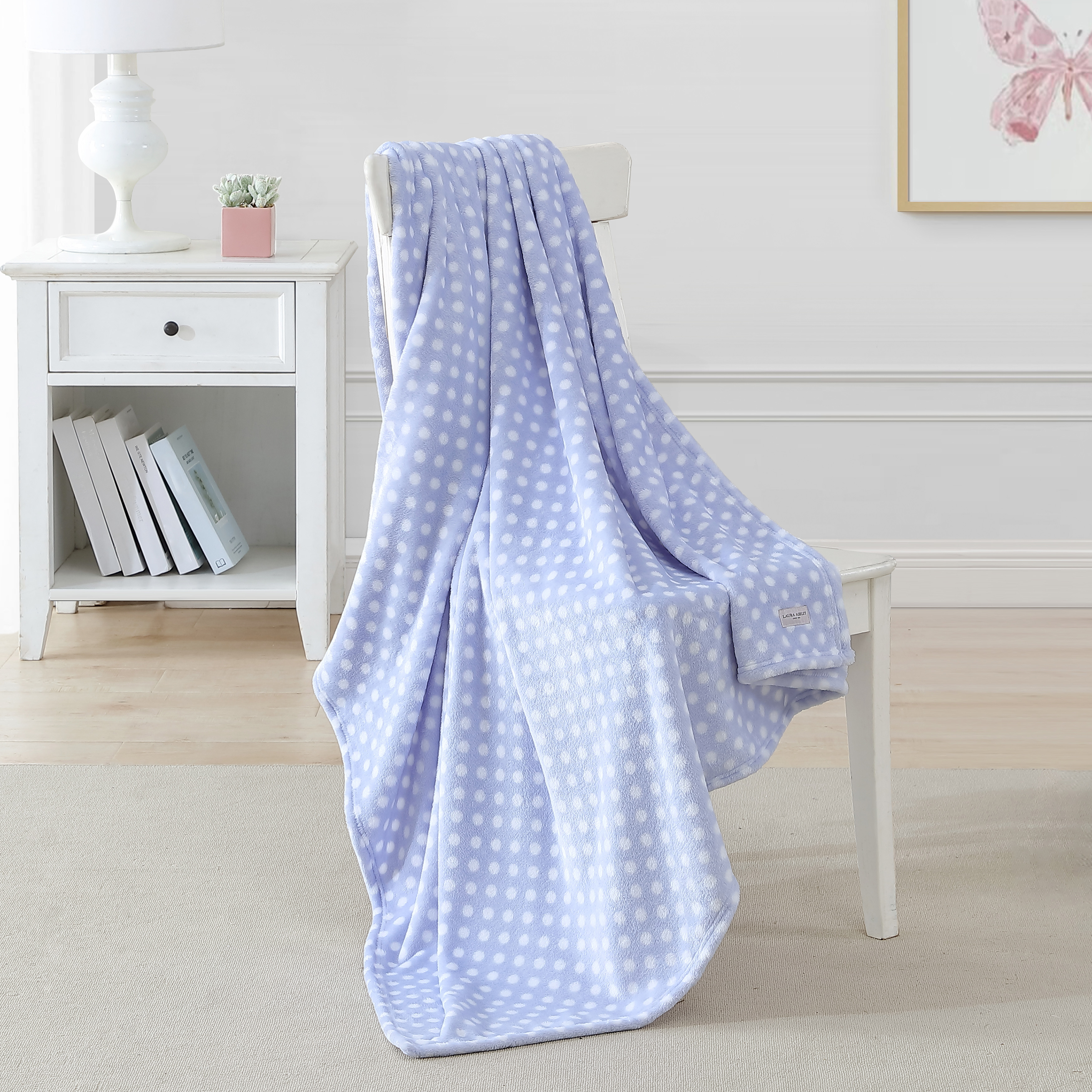Laura Ashley Kinder Print Plüsch-Fleece Überwurf Decke - Bild 27 von 29