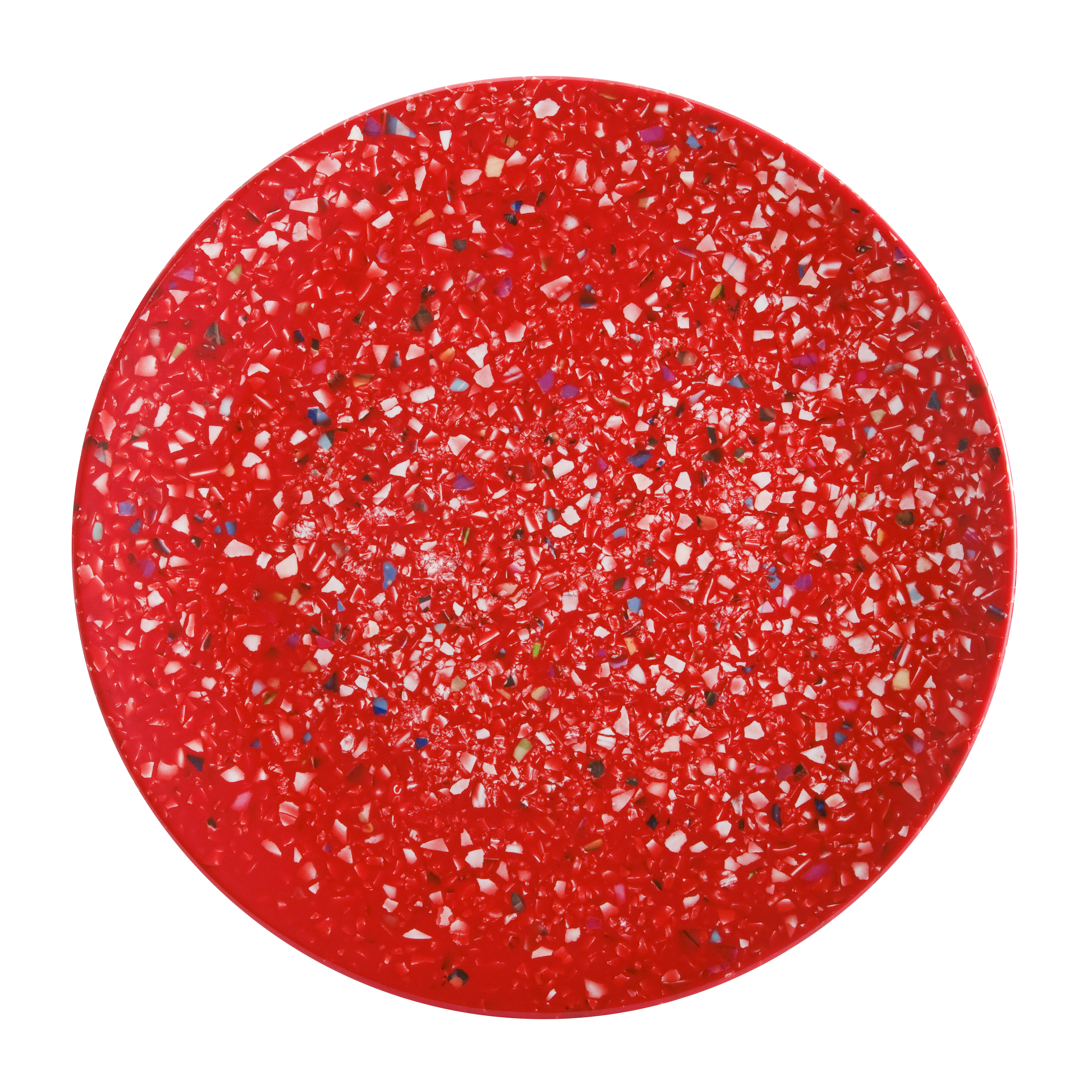 Confetti Salad Plate, Red