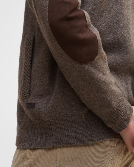 Maglione con zip Patch