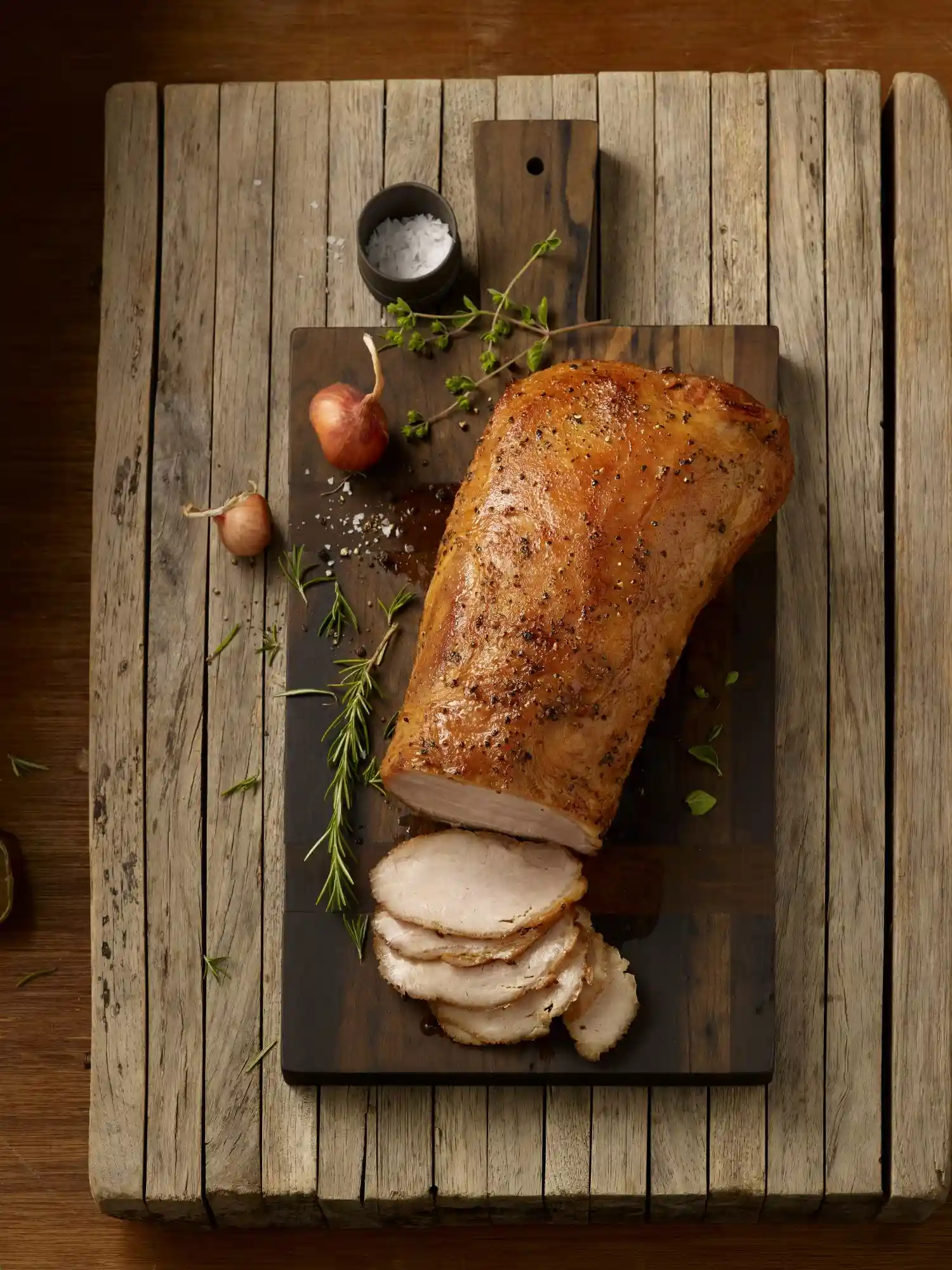 Black Oak™ Frozen Fully Cooked Sous Vide Applewood Flavored Boneless Pork Loin