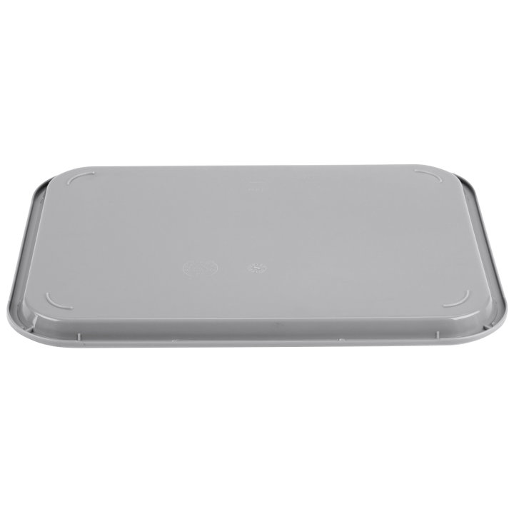 14" x 18" polypropylene fast-food tray in gray