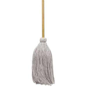 Boardwalk, Deck Cotton Cut-End Wet Mop Head with 1" Headband, #20, White