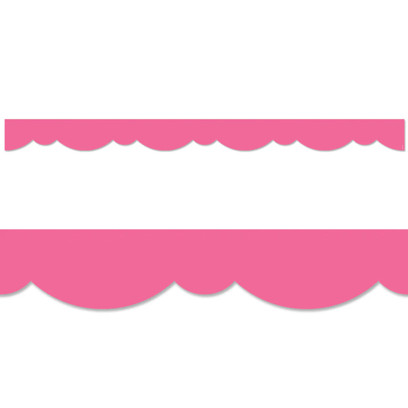 Core Decor Pink Stylish Scallops EZ Border™, 48 Feet