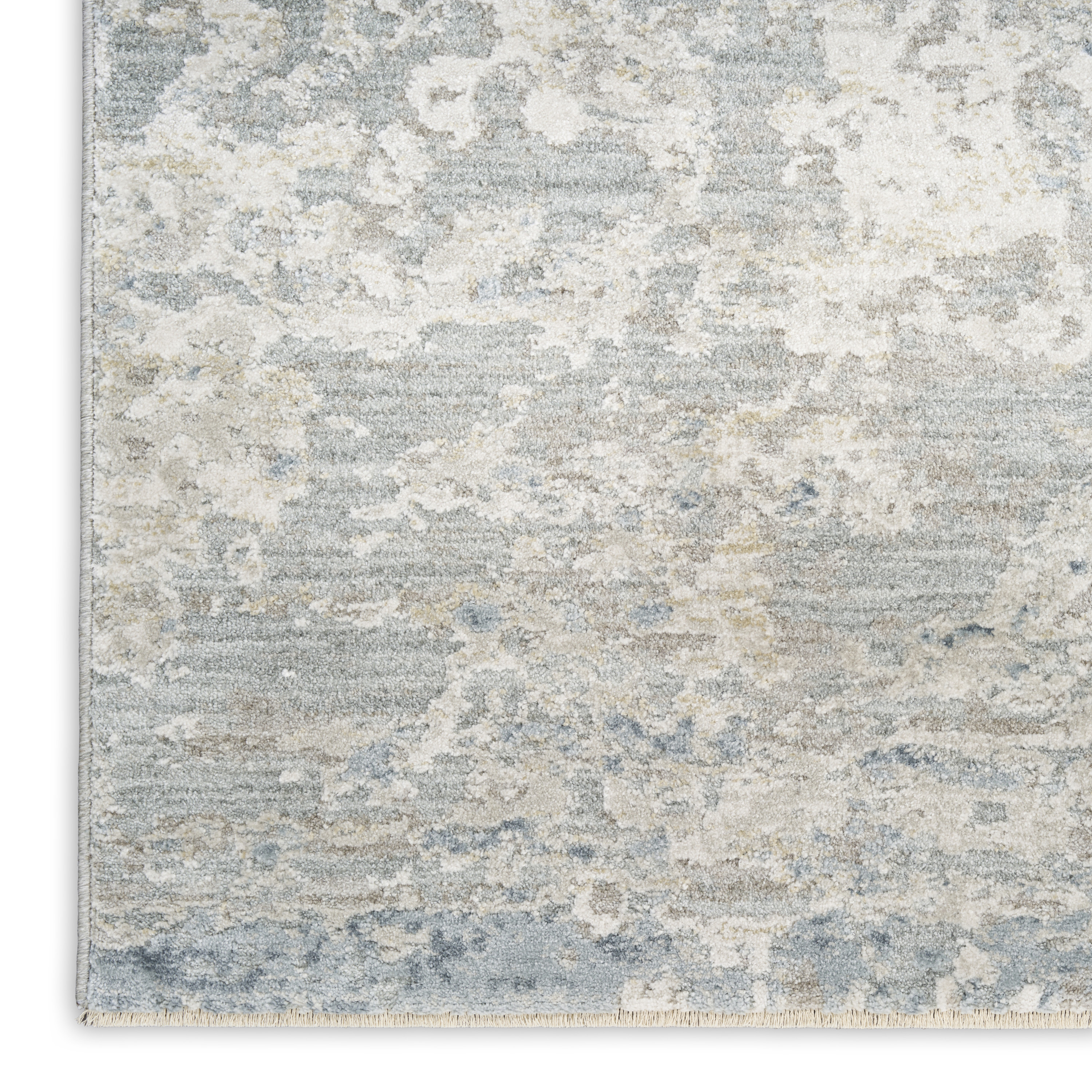 Nourison Envy 5'3" x 7'10" Blue Silver Modern Indoor Rug