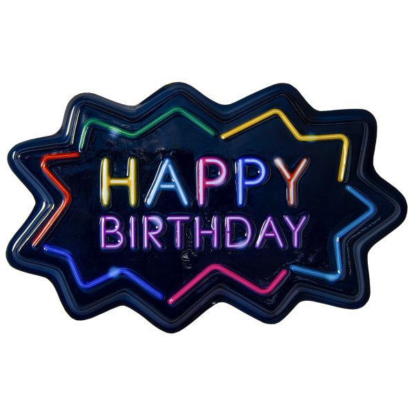 Neon Happy Birthday Pop Tops®