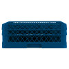Full-size 25-compartment Traex® glass rack with two extenders in royal blue