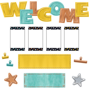 I &hearts; Metal WipeOff&reg; Welcome Mini Bulletin Board Set