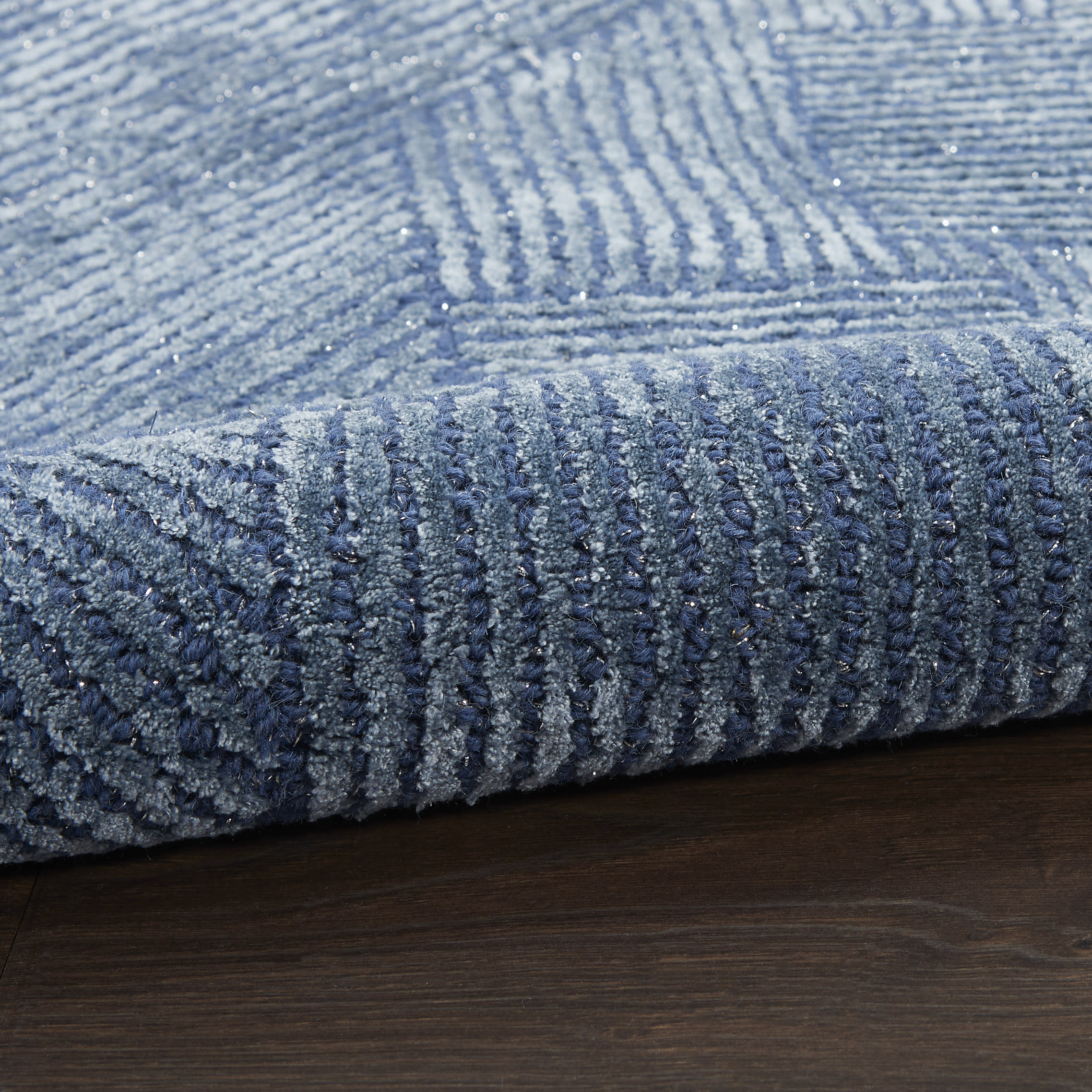 Michael Amini Ma30 Star 2'3" x 8' Blue Modern Indoor Rug
