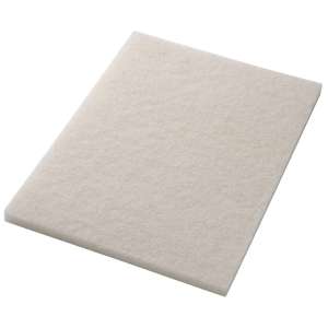 Hillyard, Trident® Polishing Rectangular Floor Pad, 10"x28, White