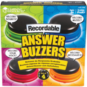 Recordable Answer Buzzers, Set of 4
