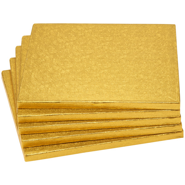 10" Square Gold Foil Cake Board