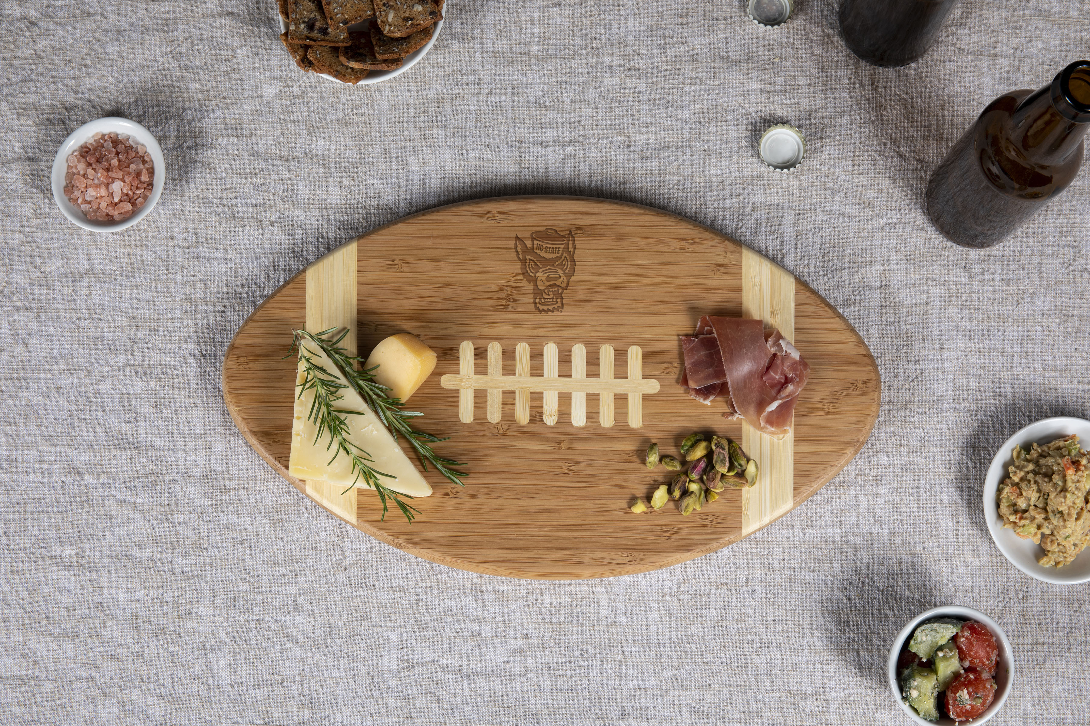 NC State Wolfpack - Touchdown! Football Cutting Board & Serving Tray