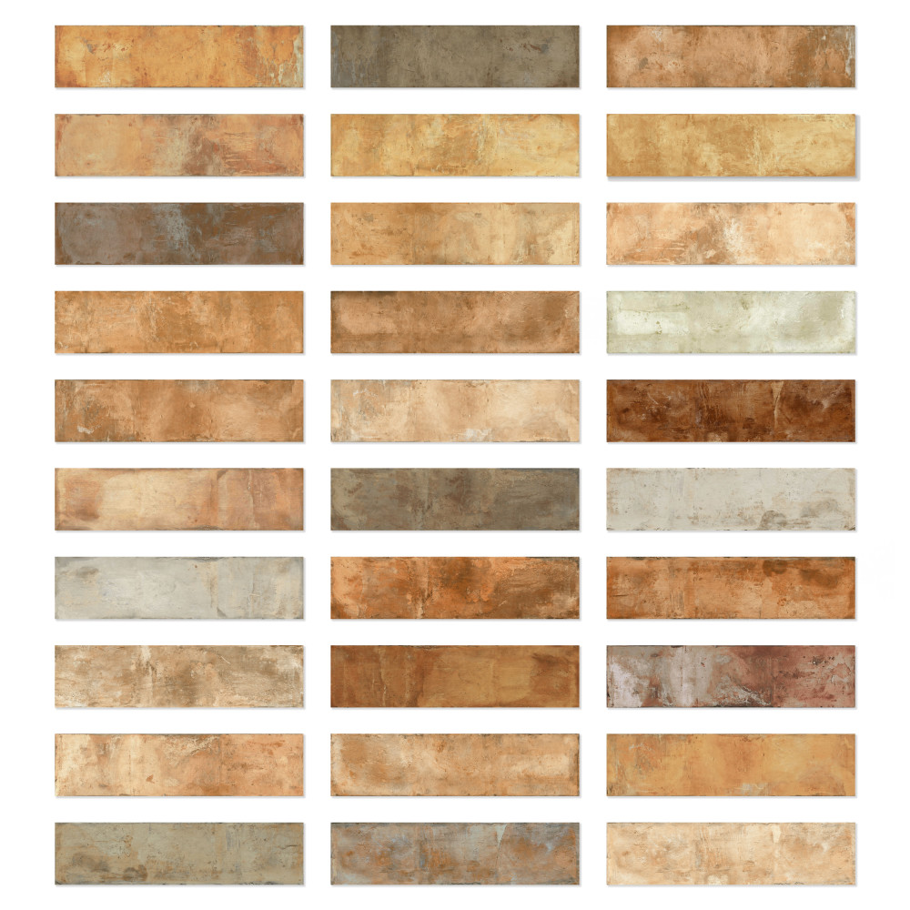Terre Rosso 9-7/8 in. x 39-1/2 in. Porcelain Floor and Wall Tile