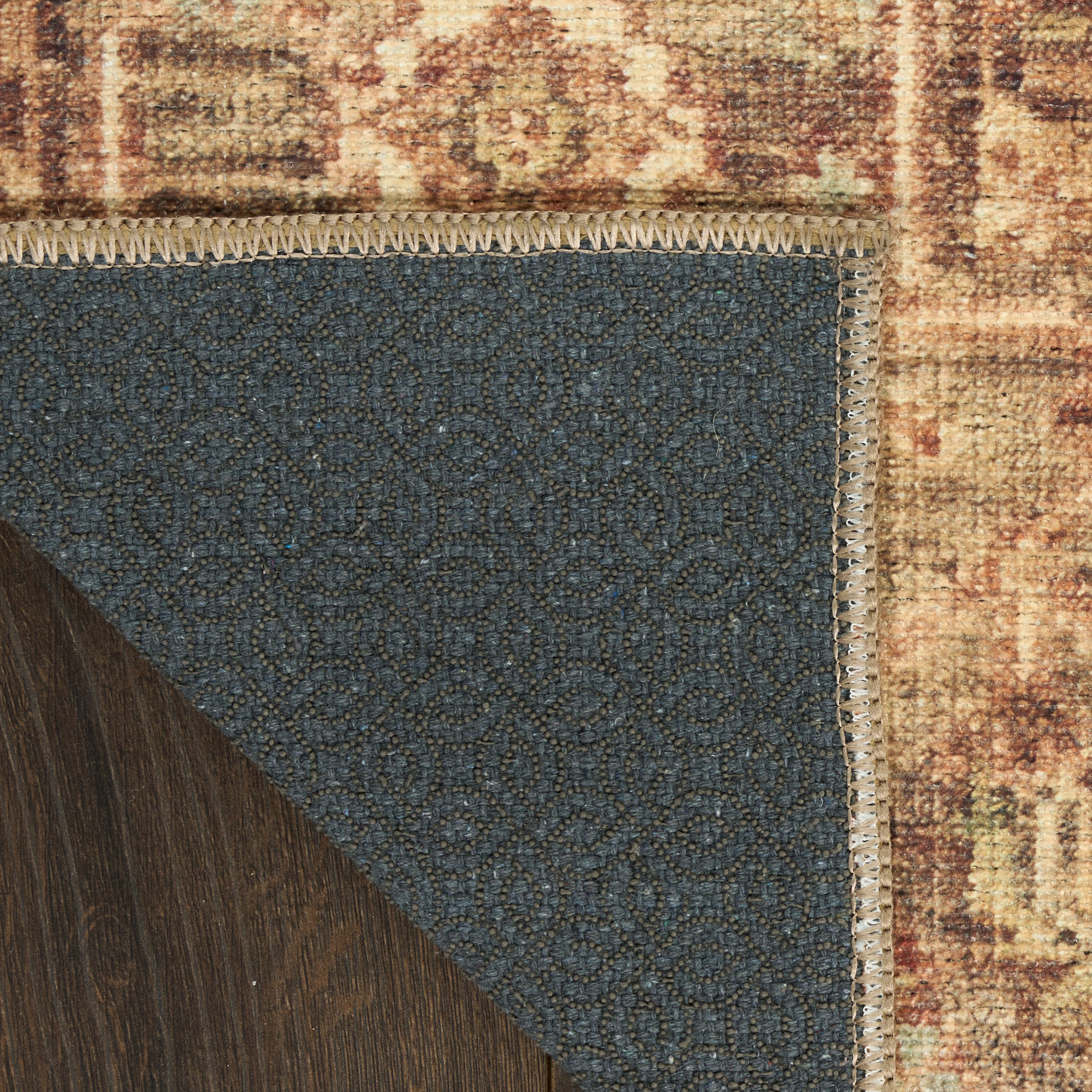 Nourison Vintage Washables 2' x 6' Gold Vintage Indoor Rug
