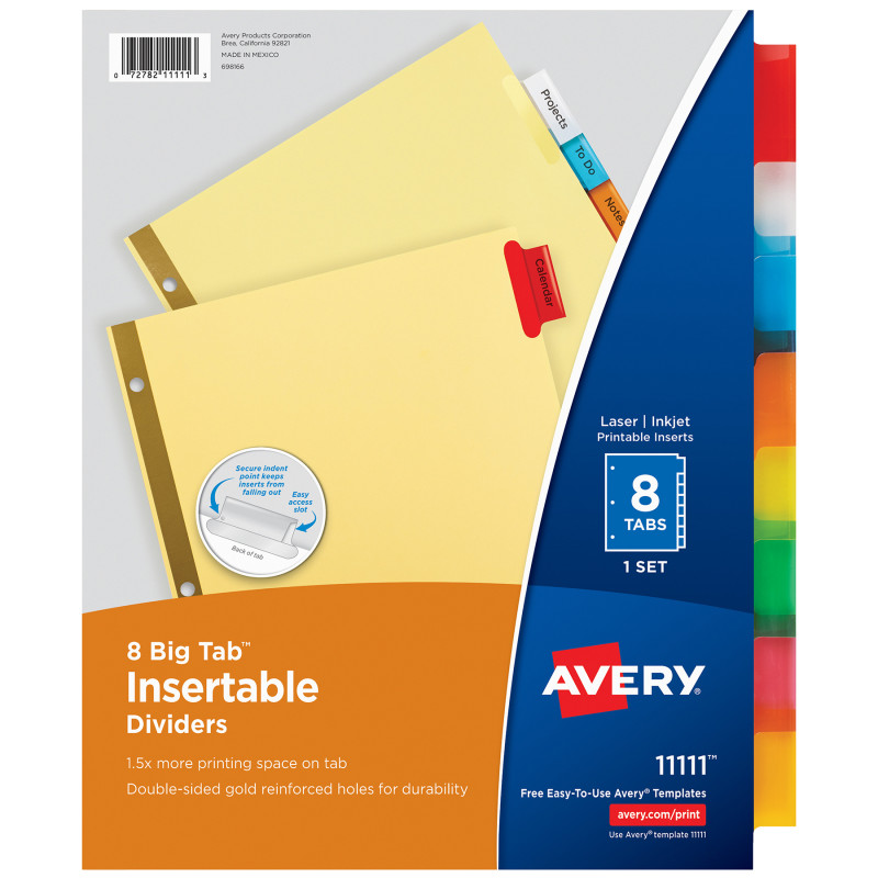 Dividers/Indexes/Tabs
