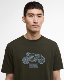 T-shirt con stampa Morris Motorbike 