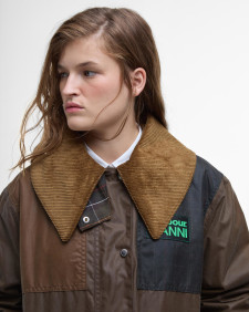 Cappotto Duffle cerato Barbour x GANNI 