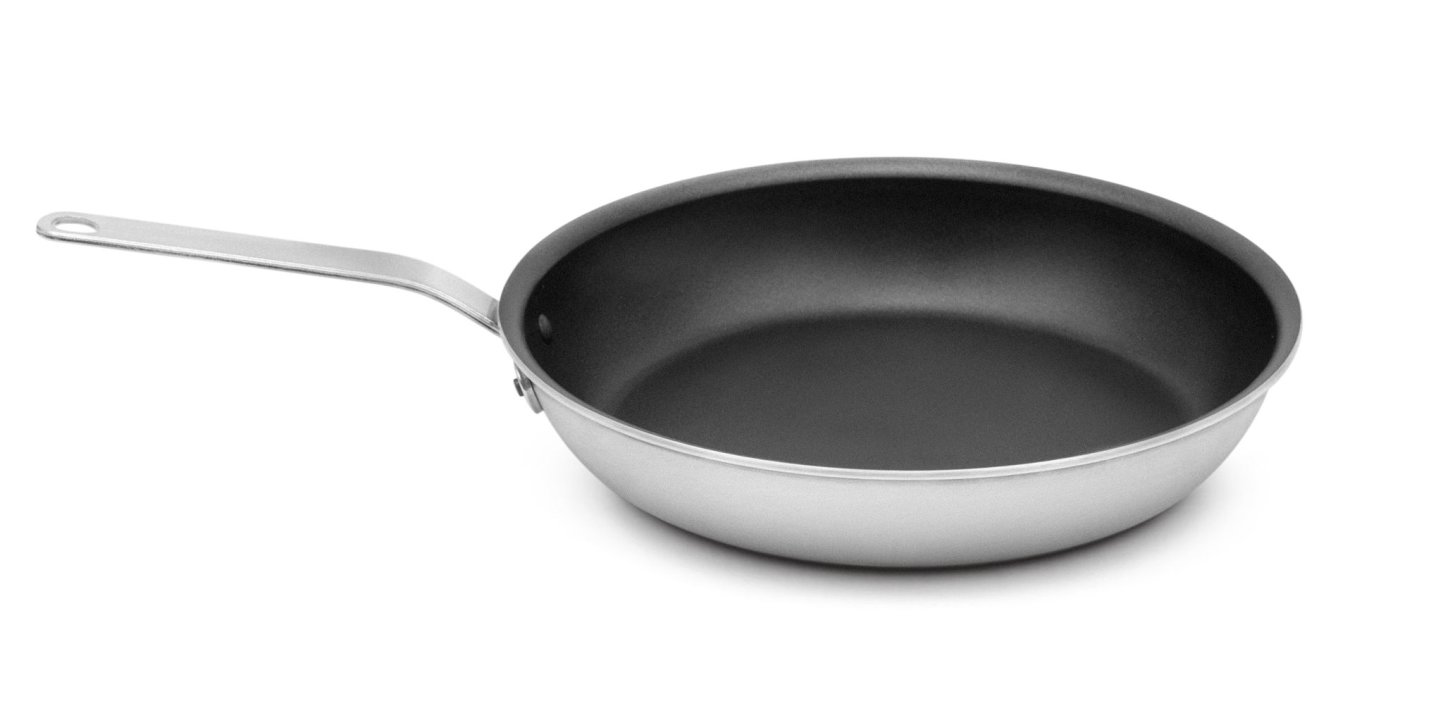 12-inch Wear-Ever® aluminum fry pan with SteelCoat x3™ nonstick coating and plated handle